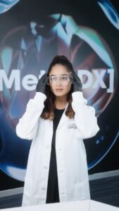 Tridha Choudhury Instagram - I had an incredible opportunity to visit the L’Oréal Professionnel Research and Innovation Centre, where beauty meets technology. 
It was a dream come true! 

During my visit, I got to explore cutting-edge technology with groundbreaking formulas, a glimpse into the future of beauty🩵

I learned about my favourite Metal DX range, which protects hair from the damaging effects of metals in hard water. 

Experiencing the amazing Glicoamine test in action was a highlight—it effectively neutralizes metals in hair, reducing breakage by an impressive 97% 
*Instrumental test with Metal DX Concentrated Oil 

Can’t wait to try out these fantastic products at home! 🤍 

#AD #MetalDX #LorealProindia #LorealProfindia #HairCare @lorealpro_education_india @lorealpro 🩵