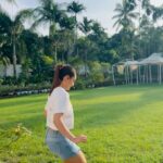 Tridha Choudhury Instagram - Chasing Turkey and Sun ☀️ Felt like petting the Turkey so I went into the field… to realise that my shoes got stuck in the wet mud. Reminds me of the days when we would do this as a kid without a hint of worry… Letting my inner child free ☀️ #innerchildhealing #innerchild #innergrowth #therapywithtridha #therapyworks #wellnesswarrior