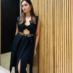Tridha Choudhury Instagram - Lyrics and style on point 🖤 Black outfit @lazostore.in @alistclub 🖤 Styled by @intriguelook 🖤 #stylewithtridha #styleinspo #weekendoutfit #delhi #delhigram #delhifashion Delhi, India