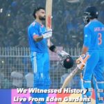 Trina Saha Instagram - Eden Gardens Witnessed History🔥05.11.23🔥 And We were there....❤️ #MetaSuper50 #cwc23 #trineel