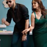 Trina Saha Instagram - Thumka se Jhumka tak 😜💚 🎥 @dipankardasinsta #trinsi #trineel #klothbytrineel