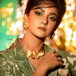 Trina Saha Instagram - Say yes, take risks, and live life on your own terms !!💚 👗 @pds_sneha 💚 @neelsaha_styled_by_blue 💍 @adros_creations 💄 @kunal_makeup_artist 📸 @sayantan_dutta_photography 📍 @thekolkatastudio #trinsi #instafashion #instamood