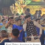 Trina Saha Instagram - The super couple #TriNeel dancing in #Durgapujo2023 carnival 😍 @trinasaha21 @neel_bhattacharya