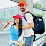 Trina Saha Instagram - Off to Goa & in Love with these Super Stylish Caps🧡🩷 Use Code TRINEEL33 AT www.lit-af.in #goa #fashion #swag
