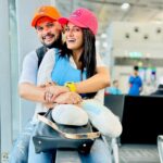 Trina Saha Instagram - Off to Goa & in Love with these Super Stylish Caps🧡🩷 Use Code TRINEEL33 AT www.lit-af.in #goa #fashion #swag