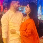 Trina Saha Instagram - Saptami 🫶🏻 @ashutosh.moitra captured ♥️ #trineel #durgapujo2023