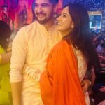 Trina Saha Instagram - Saptami 🫶🏻 @ashutosh.moitra captured ♥️ #trineel #durgapujo2023