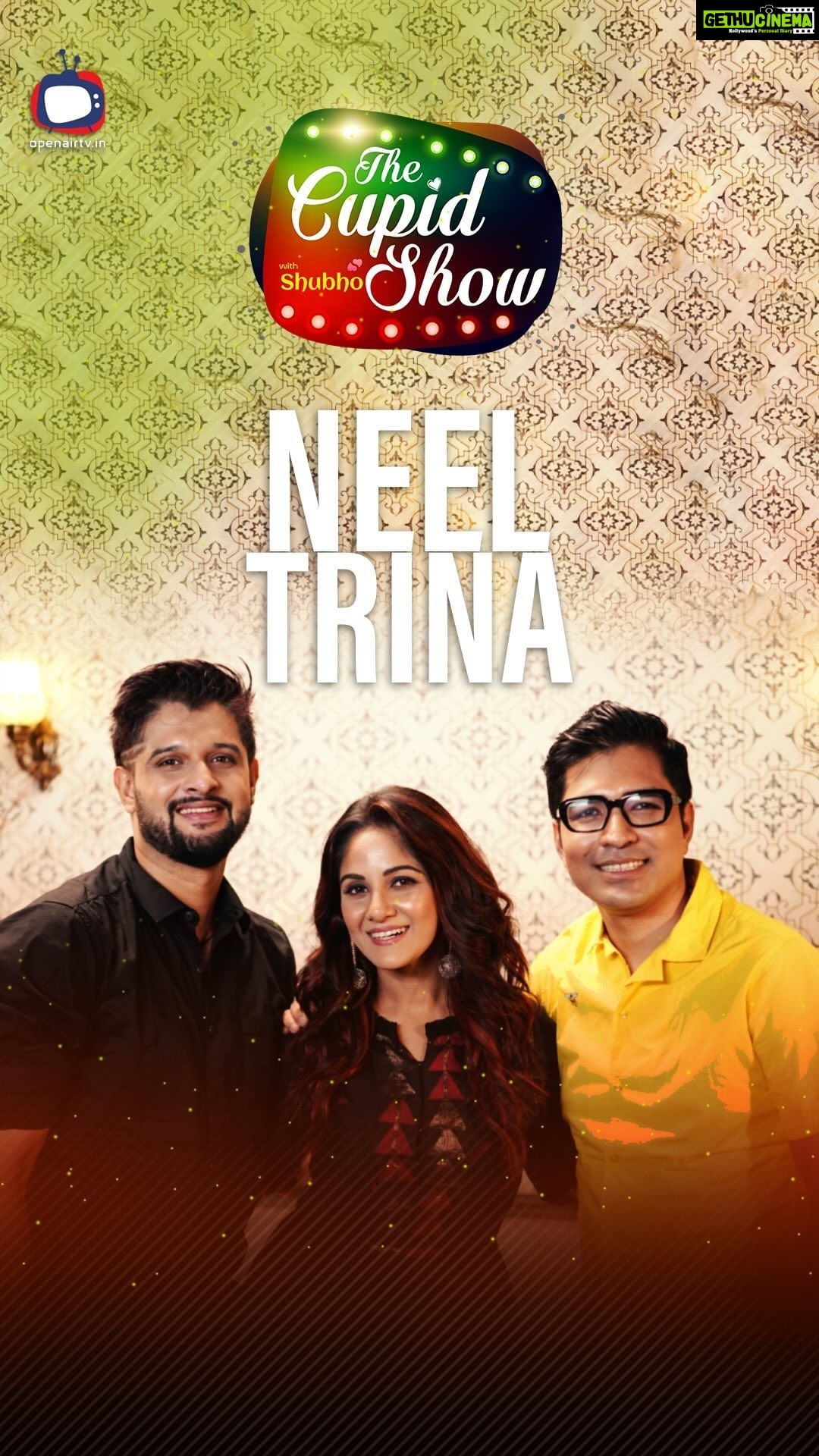 Trina Saha Instagram - Excitement alert! ๐ The finale episode promo of โThe Cupid Showโ featuring the charming @neel_bhattacharya and @trinasaha21 is here! Mark your calendars for tomorrow at 7pm on @openairtv.india โs YouTube channel. Get ready for a dose of love and laughter! ๐๐บ #CupidShowFinale #MustWatch #NeelBhattacharya #trinasaha #talkshow #animeshganguly #talkbokshubho