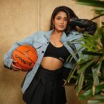 Ulka Gupta Instagram - In order to be irreplaceable one must be different 🏀 Styled by @instylewithaditi Jacket @tri_innn Earrings @tarannumjewelry MUA @makeupbymeenx Shot by @satyaprakash_nahak