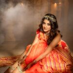 Ulka Gupta Instagram - DAY 1 featuring @ulkagupta as the Modern Indian Goddess where she represents the color orange🧡 . Orange signifies the vibrant energy of life and the color represents the power and positivity brought by Goddess Kushmanda. It's a day to pray for happiness, health, and prosperity. . Shoot Concept & Look Designed By:- @nehaadhvikmahajan @bridalsbynam @imuseacademy . 💄MUA , Hair & Styling :- @nehaadhvikmahajan . Assistant Stylist:- @styleby_vaishnavi . 🥻Saree :- @neerusindia . 💍Jewelery :- @sonisapphire . 🎥:- @deepakdasphotography @kakali_das_photography . 📍Location:- @setsinthecity.in #ulkagupta #makeup #ootd #nehaadhvikmahajan #makeupbyme💄 #nammakeovers #bride #to #be #bridal #look #bridalmakeupartist #destinationweddingmakeupartist #weddingmakeup #hair #hairstyling #nammakeovers #bollywood #television #makeupartist #mumbai #traveller #all #over #the #globe