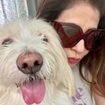 Urmila Matondkar Instagram – NoseyTales 😻
Me n #romeo 
#goodmorning lovelies 🌟