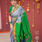 Urmilla Kothare Instagram - 🦚🦚॥ खण पैठणी ॥ K2 is one and only brand seller of such sarees in the market, who believes to give handcrafted creativity on khunn sarees.. our sarees are totally Handcrafted and fully worked khunn saree … The work making process of this saree and kurta is handcrafted not a powerloom process … Saree is fully worked with jari Resham thread n attached pallu is worked with peacock and lotus on it … Outfits by @k2fashioncloset MUA @priyankapore_makeupartist Photoshoot by @sevenvowstories and @royalebysvs Jewelery by @hridhasfashion Photoshoot concept, style & managed by @ketaki_ashish . khunn Sarees are of Premium quality, 78% cotton & 22% Art Silk, Rayon only.⁣ No Polyester ❌ 📌 Saree length 6 mtr panna 44. 📌 We Ship Worldwide. 📌 Payment - Advance, No COD. ‼️ This Top, Design and All Images are Subjected to Copyrighted and taken by team K2 ©️ ‼️P.S : Do not use this Image on social media and Design without our Permission.. it may lead to legal action… For more details please DM us. Whts app no 7021620008. #k2fashioncloset ⁣⁣⁣ #KhunnSaree #khunsarees⁣⁣⁣ #KhunnDupatta #khunedit #khunblouse #PremiumKhunn #sareenotasorry #urmilakothare #reels #viral #reelsinstagram #viralreels
