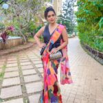 Urmilla Kothare Instagram - 🧡🧡🧡🧡 👗 Outfit by @moresha_sameera_dalvi . . #photooftheday #saree #style #ootd #look #instafashion #urmilakothare Mumbai, Maharashtra