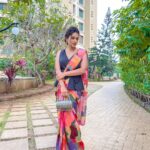 Urmilla Kothare Instagram – 🧡🧡🧡🧡 
👗 Outfit by @moresha_sameera_dalvi
.
. 
#photooftheday #saree #style #ootd #look #instafashion #urmilakothare Mumbai, Maharashtra