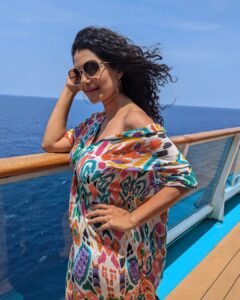 Urmilla Kothare Instagram - 🩵💚💜🧡 Summer Vibes 🫶🏻 
📸Photography - @manishtandel7203
👗 Outfit by @moresha_sameera_dalvi 
. 
. 
. 
#instamood #photooftheday #goodvibes #travelphotography #cruise #trip #vacation #fashion #ootd #style ✨