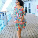 Urmilla Kothare Instagram - 🩵💚💜🧡 Summer Vibes 🫶🏻 📸 @manishtandel7203 👗 Outfit : @moresha_sameera_dalvi . . . #instagood #look #goodvibes #bts #photography #cruise #vacation #trip #travel #fashion #ootd #style ✨ Cordelia Cruises