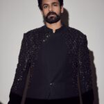 Vaishnav Tej Instagram - Come to the Dark side …. Black love 🖤 #varunlav ‘s Italian reception Styled by - @ashwin_ash1 & @hassankhan_3 Style team - @ahmedxmirza Outfit - @rohitgandhirahulkhanna Shoes - @shutiqofficial Shot by - @arifminhaz Make up - @vamsi_makeupartist Hair - @stylist_pranav Costumer - @chraju139