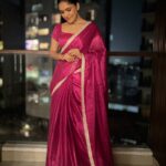Vani Bhojan Instagram – Saree @eternitybysakshi 💓