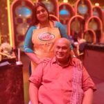 Vichithra Instagram - After 30 long yrs back again . Still @suresh.chakravarthy energy and vibes are at peak . Amazing day with #bigboss team 😎😎😎