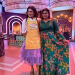 Vichithra Instagram - Third time pairing with @kuraishi_the_entertainer . Loved and laughed every second , this week in #cwc4. He nailed every one of us with his excellent wit and humorous performance as my favorite #contestant @srushtidangeoffl @kuraishi_the_entertainer, you are truly an #entertainer, dear God bless, u da . Loved the bonding between us . Hope to continue more and more pairing with you💜💜💜💜💜💜💜💜💜💜💜💜💜💜