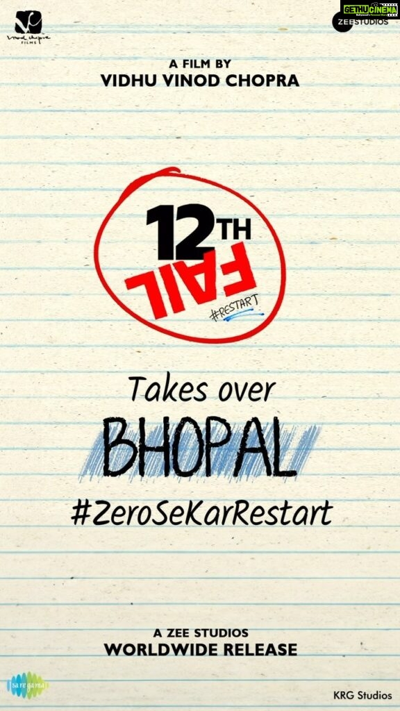 Vikrant Massey Instagram - The 12th Fail Team aced the day in Bhopal, celebrating their first screening with the esteemed Vidhu Vinod Chopra, and the audience’s response has filled our hearts with joy. 🎬❤️👏 #ZeroSeKarRestart Watch #12thFail in cinemas on 27th October - inspired by a million true stories. @vidhuvinodchoprafilms @zeestudiosofficial @medhashankr @anantvjoshi @anshumaan_pushkar #VikasDivyakirti @arsgeeta @itsharishkhanna @priyanshuchatterjee @moitrashantanu @swanandkirkire @saregama_official @krgstudios