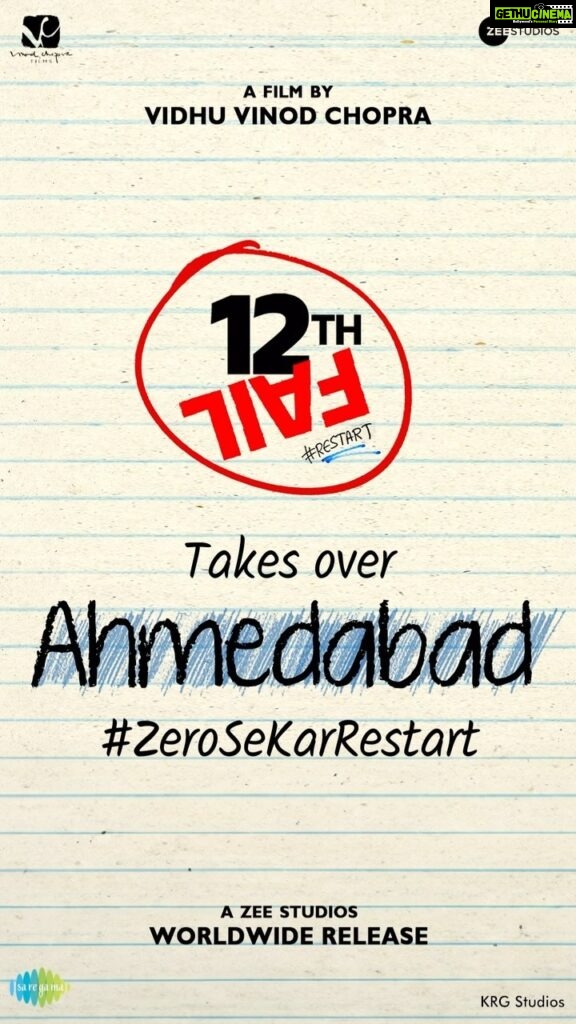Vikrant Massey Instagram - A day filled with love, energy, Garba beats, and the unstoppable ‘Restart’ vibes. ❤️🕺💃💥 Ahmedabad, you made it an unforgettable experience! #ZeroSeKarRestart Watch #12thFail in cinemas on 27th October - inspired by a million true stories. @vidhuvinodchoprafilms @zeestudiosofficial @medhashankr @anantvjoshi @anshumaan_pushkar #VikasDivyakirti @arsgeeta @itsharishkhanna @priyanshuchatterjee @moitrashantanu @swanandkirkire @saregama_official @krgstudios