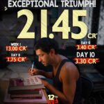 Vikrant Massey Instagram - #12thFail continues its triumphant journey at the box office on Day 10 📽️💯 Book your tickets today! 🌟 (Link in bio) #ZeroSeKarRestart Watch #12thFail IN CINEMAS ONLY, a film inspired by a million true stories. 🌟🎥 @zeestudiosofficial @vikrantmassey @medhashankr @anantvjoshi @anshumaan_pushkar #VikasDivyakirti @arsgeeta @itsharishkhanna @priyanshuchatterjee @moitrashantanu @swanandkirkire @saregama_official @krgstudios
