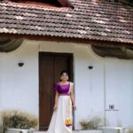 Vindhuja Vikraman Instagram - Onam vibes 💜 Pic @mojo_click📸 Mua @brides_of_deepthi💄 Costume @aishus.boutique 👗 Nails @dartistry.in Trivandrum, India