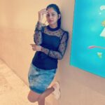 Vindhuja Vikraman Instagram - U r strong enough to b alone vth ur own company ❤️ Nails @dartistry.in 💅 Lulu Mall Trivandrum