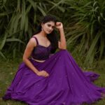 Vindhuja Vikraman Instagram - 💜 @thekkan_thaanthonni @magicfeather_makeoverartistry @aalaadesigners @planetjewel Trivandrum, India