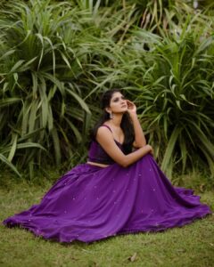 Vindhuja Vikraman Instagram - Some Stories Never Ends💜💜💜💜
Pic @thekkan_thaanthonni 📸
Mua @magicfeather_makeoverartistryCostume @aalaadesigners
Jewelry @planetjewel