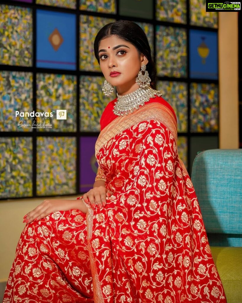 Vindhuja Vikraman Instagram - “RED"❤️ Here’s the red The red of love The fire that burns Within my soul The reddest red I’ve ever known The flame untouched Ignited coal Here’s the red The red of pain That stinging pain No one must know The deepest red I’ve ever felt The emptiness The mourning soul Here’s the red The red I knew That exalted fire That once ignited you The reddest red I ever knew… The deepest red I ever knew…” Credits . . Team @pandavasfilmfactory @blacklenzio Pics and edit @pranav_sudarsanan Makeup @_bloom_bridal_studio_ Jewelry @planetjewel Costume @ahamboutique Location @avoki_resorts AVOKI Resorts