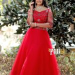 Vindhuja Vikraman Instagram - Look FAB ❤️ Pic @anand_kovalam 📷 Mua @jyothis_makeover_studio 💄 Outfit @fab.d.studio 👗 Ornaments @parakkat_jewels 💎 Trivandrum, India