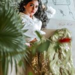 Vindhuja Vikraman Instagram - Of all the roads she traveled the journey back to herself was the most magnificent💚 @_renjithmurali_ 📸 @3days_designs 👗 Thiruvananthapuram, Kerala, India