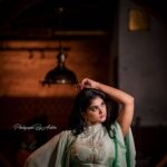 Vindhuja Vikraman Instagram - 💚 Click by -@photographsbyashbin . Costume @evanshi_designs . Nails @_____nailart_swagger______ Monte Nero