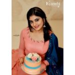 Vindhuja Vikraman Instagram - Thank u for 52k love the family is big now....so I thought of celebrating this wonderful moment vth a cake from @cake_oh_berry_tvm which absolutely matches my peachy pearled gown from @evanshi_designs....Thank u so much @anu_fathima_ and Reeja aunty for the wonderful Dress and Cake u guyz made my day more more special...cake was absolutely delicious can't get over the taste hangover 😋 🎂👗 . . Pic @anand_kovalam 📸 Costume @evanshi_designs 👗 Cake @cake_oh_berry_tvm 🎂 Nails @_____nailart_swagger______ 💅 Hair Styling @ladysoultvm 💆 Thiruvananthapuram, Kerala, India