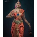Vindhuja Vikraman Instagram - Navadurga concept photoshoot ❤️ . Day4: Kushmanda . Kushmanda is the fourth form of the mother goddess and her name means ' creator of the universe' for she is the one who brought light to the dark cosmos. . Concept, styling, makeover: @geethusrishti . Click and edits: @umeshsrishti . Trivandrum, India