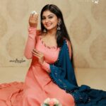 Vindhuja Vikraman Instagram - This love is never ending ❤️ Cake - @cake_oh_berry_tvm Costume - @evanshi_designs Hair - @ladysoultvm Nails - @_____nailart_swagger______ Photo -@anand_kovalam #52klove#instafam#neverendinglove#loceforcakes#celebrationmood#designerwears Thiruvananthapuram, Kerala, India