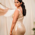 Vindhuja Vikraman Instagram - Goldy 💫 Pic @the_rogue_one__ Mua @brides_of_vishu Costume @ahamboutique Trivandrum, India