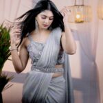 Vindhuja Vikraman Instagram - Hey Gïŕļ................................!♾️ Pic @travancoreads @jithuthampifm 📷 Mua @brides_of_deepthi 💄 Costume @taavisha_by_geethu @the_rental_jeannie 👗 Ornaments @planetjewel💎 Trivandrum, India