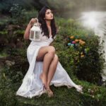 Vindhuja Vikraman Instagram - Last one from FIABA series.... Jus for Grid 🤍 Pic @mr_arunjith 📸 Video @linu_kunjumon📽️ Assisted by @framelessperson @_r_a_hu_l___r__ Mua @juneberry_bridal_makeover_💄 Costume @ross_anns 👗 Nails @dartistry.in 💅 Vagamon Hills