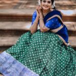 Vindhuja Vikraman Instagram - Pic @thekkan_thaanthonni Mua @brides_of_vishu Costume @thanzscouture Nails @dartistry.in Styled by @_muhammed_thanzeela Trivandrum, India