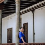 Vindhuja Vikraman Instagram - പൂമുഖപ്പടിയിൽ നിന്നെയും കാത്ത് Pic @thekkan_thaanthonni Mua @brides_of_vishu Costume @thanzscouture Nails @dartistry.in Ornanents @aeindrika_rentals Styled by @_muhammed_thanzeela Trivandrum, India