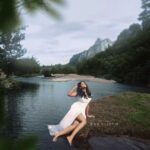 Vindhuja Vikraman Instagram - Fiaba 🤍 (FairyTale) Video uncovering very soon Vagamon Dairies 😇 Pic @mr_arunjith 📸 Video @linu_kunjumon📽️ Assisted by @framelessperson @_r_a_hu_l___r__ Mua @juneberry_bridal_makeover_💄 Costume @ross_anns 👗 Nails @dartistry.in 💅