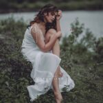 Vindhuja Vikraman Instagram - Fiaba 🤍 (FairyTale) Video uncovering very soon Vagamon Dairies 😇 Pic @mr_arunjith 📸 Video @linu_kunjumon📽️ Assisted by @framelessperson @_r_a_hu_l___r__ Mua @juneberry_bridal_makeover_💄 Costume @ross_anns 👗 Nails @dartistry.in 💅 Vagamon Hills