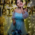 Vindhuja Vikraman Instagram - Last one from Birthday Series💙 27-01-2023 Thank u my whole team fr making dis happen 😇 •Photogrphr @vinod_lifetouch for wonderful pics nd video •Mua @sreshta_makeover vishu chechi for d makeovers and for the concept •Costume @nova_fashion_boutique_by_brind for designing wonderful dresses •Decor @br_eventsofficial for the amazing decorations •Nails @dartistry.in for making my nails looks so perfect •Cake @cake_o_clock_cakes_n_bakes for this themed cake and it tasted yummm♥️ And thanks to all my friends followers and wellwishers for ur wishes and prayers 😇🙏🏼 Kerala