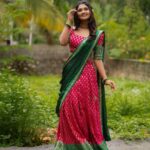 Vindhuja Vikraman Instagram - ❤️ Pic @sarathsanilphotography Mua @brides_of_deepthi Costume @thanzscouture Designed @thanz_muhammed Jewels @amyra_rental_jewels Nails @dartistry.in Thiruvananthapuram, Kerala, India