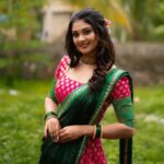 Vindhuja Vikraman Instagram - ❤️ Pic @sarathsanilphotography Mua @brides_of_deepthi Costume @thanzscouture Designed @thanz_muhammed Jewels @amyra_rental_jewels Nails @dartistry.in Trivandrum, India