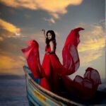 Vindhuja Vikraman Instagram - “Stronger than alcohol, vaster than poetry, Ferment the freckled red bitterness of love!” ♥️ Pic @twiz_advertising_company📸 Costume @nova_fashion_boutique_by_brind👗 Mua @sivas_makeover_💄 Nails @dartistry.in 💅 Trivandrum, India