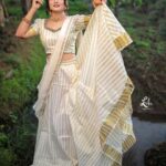 Vindhuja Vikraman Instagram - 🤍🌸 Pic @_lalu_photography_ Mua and Ornaments@greenlife_divyarun Costume @nova_fashion_boutique_by_brind Nails @dartistry.in തിരുവനന്തപുരം